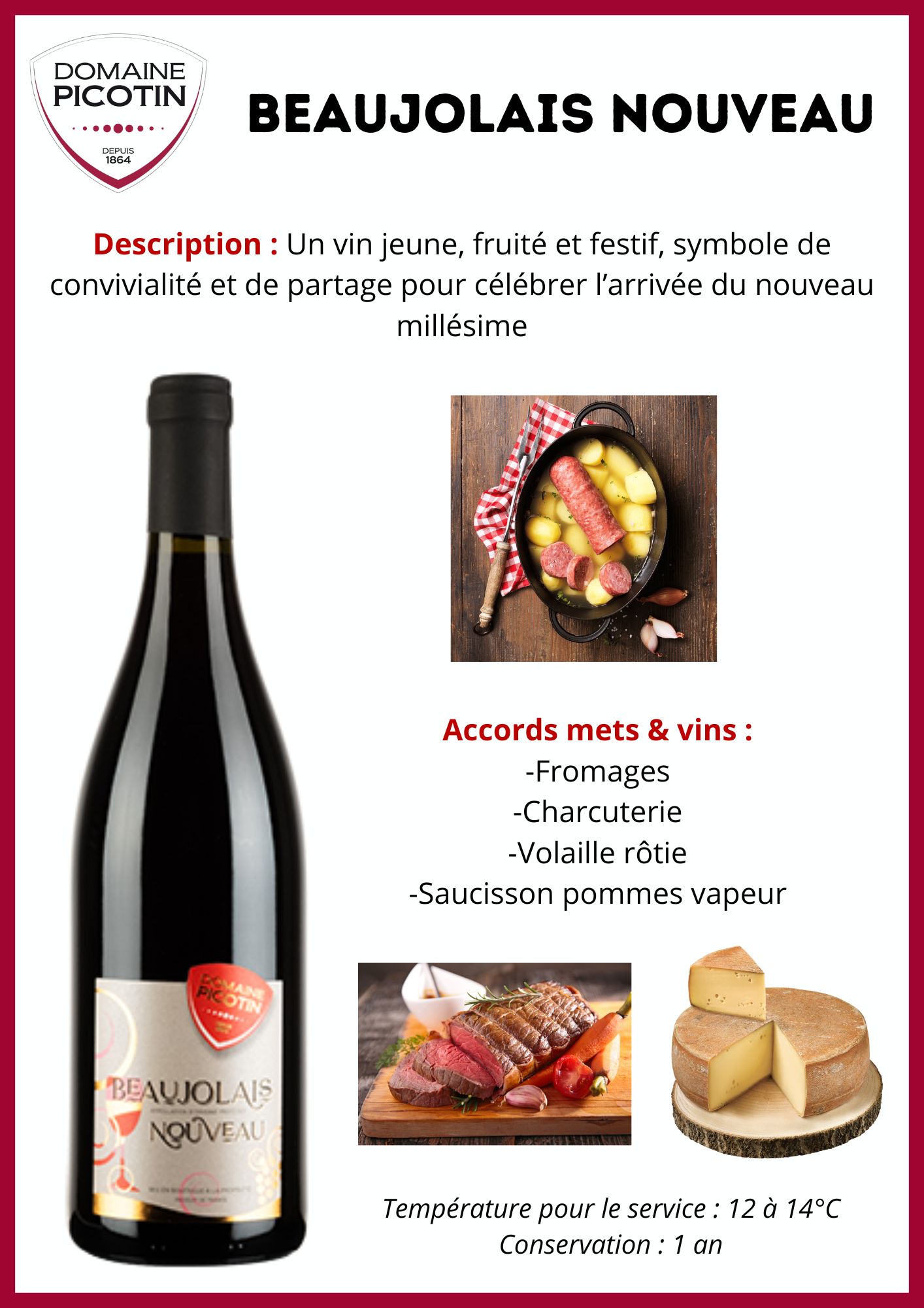 Accords mets/vins Nouveau